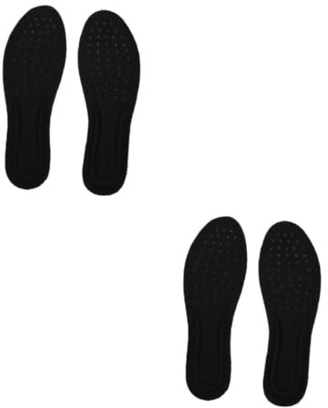 Beaupretty 2 Paar laufende Einlagen Sport Einlegesohlen geschmeidige Laufsohlen plantare Einlagen komforteinlegesohlen weiche einlegesohlen Puffereinlagen strapazierfähige Schuhpolster Black