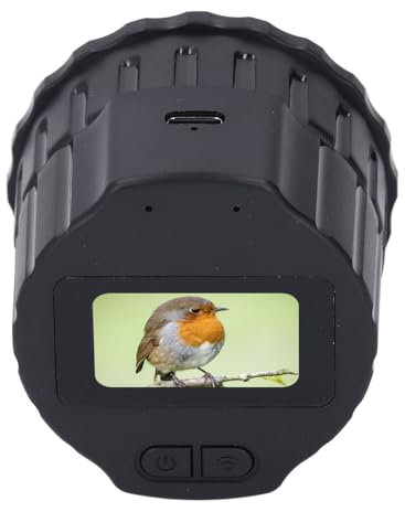 WiFi-Teleskopkamera, Drahtloses Elektronisches Okular, Unterstützt 2K-Videoaufzeichnung und 4MP-Fotos, Digitale Teleskopkamera für 24-mm-50-mm-Zielfernrohre (64GB)