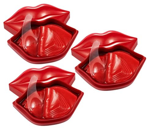 60 Stück Lippenmaske Nähren Lippenpflaster Lippenschlafunterlage Lippenpflege Gelpad Lippenpflaster Kollagen Lippenpad Lippenmembran Lippenpads Lippenfilm Lippenschlafmaske CRILSTYLEO