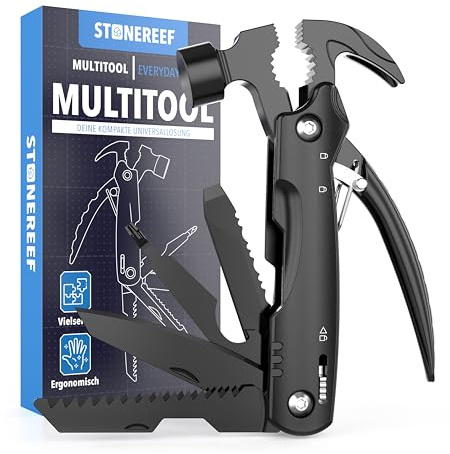 Multifunktionswerkzeug – 12-in-1 Multitool mit Edelstahl-Zange, Schraubendreher, Messer & Säge – Perfekt für Camping, Outdoor & Handwerk – Geschenk für Männer