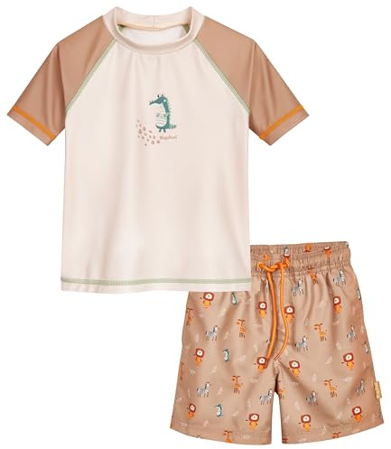 Playshoes Rash-Guard, Set da Due Pezzi, Fauna Selvatica, 98/104 cm