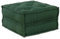 vidaXL Pouf Modular Grün 70x70x36 cm Stoff, Sofa, Sitzpouf, Schlafsofa, modulares Sofa, Sitzpuff, Palettenkissen, Stoffsofa, Bodensofa, Couch, Lounge