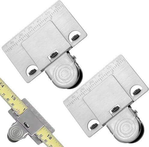 2PCS Measuring Tape Clip, Precision Measure Fixing Measurement Tape Clip, Helps You Get an Accurate Reading, Precision Tape Measuring Tool Fit All Measuring Tape