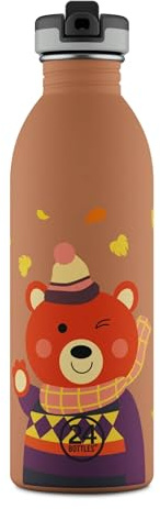 24Bottles Kids - Gourde enfant 500 ml, bouteille fille et enfant 100 % hermétique en acier inoxydable, sans BPA, ultra légère, écologique [non thermique], Sweet