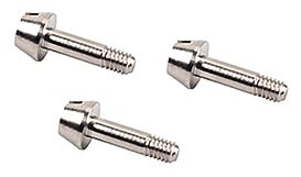 ifundom 3pcs Trumpet Water Key Screws Silver Small Size Waterkey Spit Valve Repair Parts Brass Instrument Accessories for Trumpet Maintenance