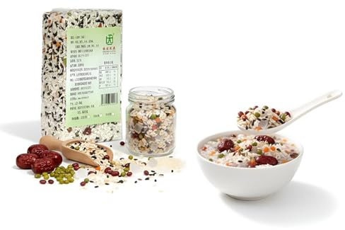 Mélange De Bouillie Aux Huit Trésors, Bouillie Multigrains Et À Grains Grossiers, Emballée Sous Vide, Céréales Nutritives For Petit Déjeuner, 500g