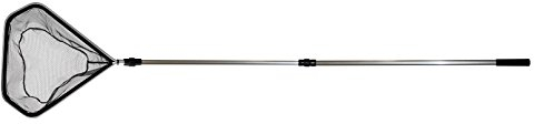 Söll 82206 Teichkescher, dreieckig - zur Umsetzung von großen und kleinen Fischen, ideal zur Entfernung von Laub, Teichlinsen, Algen, teleskopierbar (70-150 cm)
