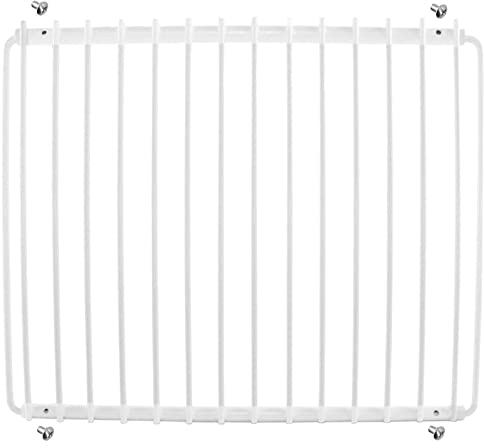 Spares2go Fridge Shelf compatible with LEC Refrigerator Freezer (White, Adjustable, Plastic Coated, Extendable Arms)