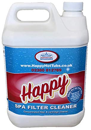 Happy Filter Cartridge Cleaner Hot Tub Clean Liquid Tubs Spa (5 Litre)