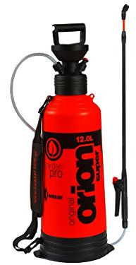 Kwazar 20010008 Orion Super Drucksprühgerät mit Tragegurt 12,0 L, für den Garten, Pflanzenschutzmittel, Pestizide, Chemikalienresistent, rot, 24 x 24 x 75 cm