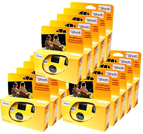 TopShot Lot de 15 appareils Photo jetables PHOTO PORST pour 27 Photos avec Flash
