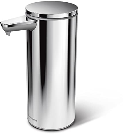 simplehuman, ST1044 266ml wiederaufladbarer Sensorspender, hochwertiger polierter Edelstahl, 2 Jahre Garantie