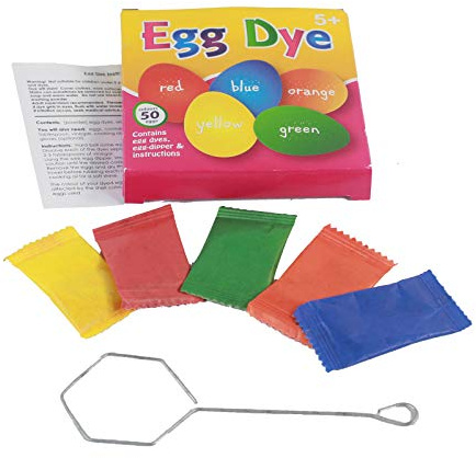 Egg Decoration Dye Kit | Pack of 5 Colours | Dyes 50 Eggs! | Easter Craft | Kids Egg Dyes