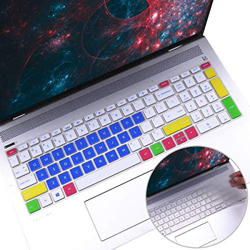 2Pcs Keyboard Cover for HP X360 15-EB 15-df 15-ch 15-eb1043dx 15-eb0053dx /HP Pavilion 15-cs/cc/cb/bw/bs/dw/dk/da/dq/dp 15-cs3065cl cs3025od cs3153cl 15-dk0056wm dk0046nr 15-dq1071c1 15-dw0081wl