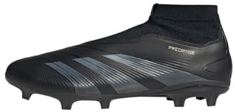 adidas Unisex League Laceless Football Boots Firm Ground, Core Black/Carbon/Gold Metallic, 42 2/3 EU