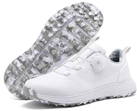 Solamni Waterproof Golf Shoes Mens Professional Spikeless Golf Trainers
