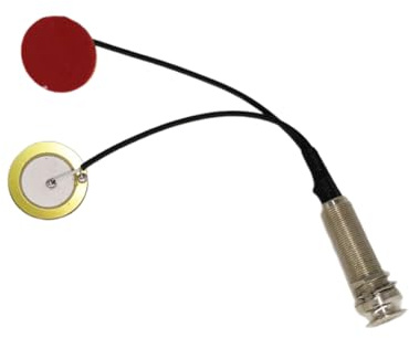 Itkcozcg Pastilla de micrófono para guitarra, transductor de sonido, preamplificador, pastilla piezoeléctrica, pastilla para piano y pulgar, mandolina