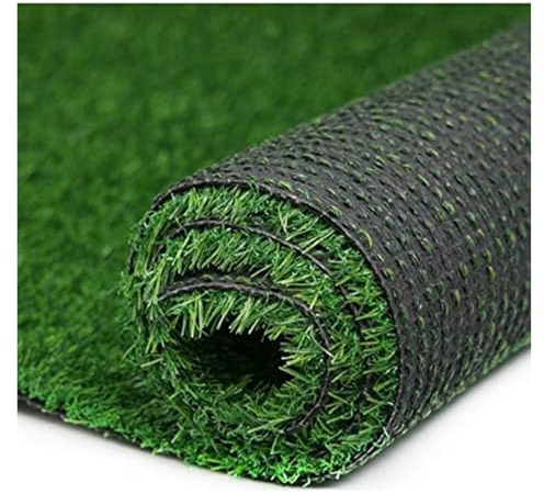 LSSHQ Gazon Synthétique Exterieur Rouleau de Gazon Synthétique Vert Naturel Fond Drainant en PP Faux Gazon pour Balcon, Terasse Et Jardin Soft Grass Green(4x6ft)