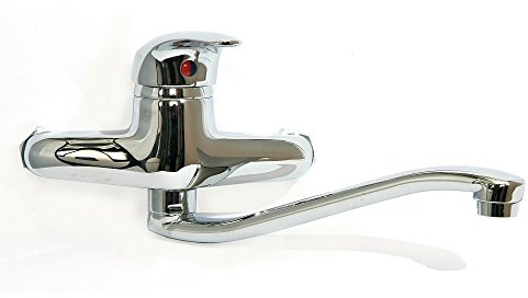 Küchen-Wand-Armatur zur Wandmontage mit schwenkbarem Auslauf