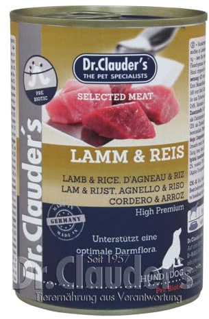 Dr. Clauders Selected Meat Lamm & Reis | 6X 400g Hundefutter nass