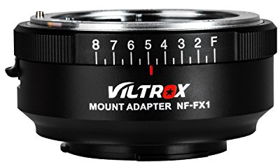 VILTROX NF-FX1 Adaptateur de monture d'objectif Mise au point manuelle pour objectif Nikon G/F/AI/S/D Mount sur appareil photo sans miroir FUJI X-Mount XT2 XE3 XT1 X-T2