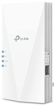 TP-Link RE700X Ripetitore WiFi 6 Wireless, Dual-Band AX3000Mbps, WiFi Extender e Access Point, 1 Porta Gigabit, MU-MIMO, Beamforming (Ricondizionato)