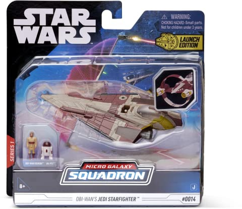 Bizak Star Wars Micro Galaxy Squadron, Nave Delta 78 Jedi Starfighter, con 2 figure (62610014)
