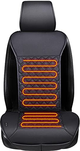 LUSRAIT Universal Seat Cushion, Comfortable Seat Cover with Full Back Support in Winter