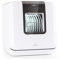 Klarstein Table Top Dishwasher, 3 Place Setting Mini Quiet Operation Countertop Dishwasher w/ 7 Washing Programs, Small Tabletop Easy To Install Portable No Plumbing, White