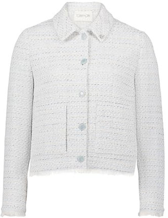 Cartoon Damen Tweedblazer mit Fransen 44, Nature/Blue