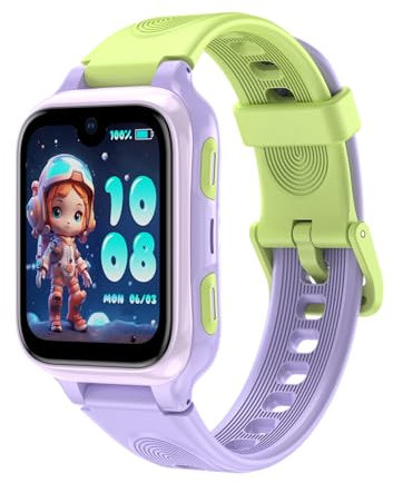LAGENIO K9 Kid Smartwatch AI avec GPS et téléphone, 1.78'' AMOLED 4G pour Enfants avec Appel vidéo, réveil, Mode école, IP68 étanche Smartwatch pour Enfants pour Adolescents à partir de 6 Ans