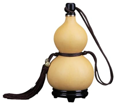 Generisk vinpumpaflaska, pumpaflaskor, Hu Lu pumpafrön med tofsar, naturliga medeltida flaskor, 3 vinflaska, bärbar vattenflaska med stopp, för inredning