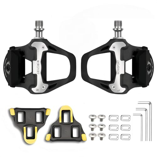 SPD-SL Road Bike Pedals Clipless Pedals 9/16 Fiberglass Body Lightweight