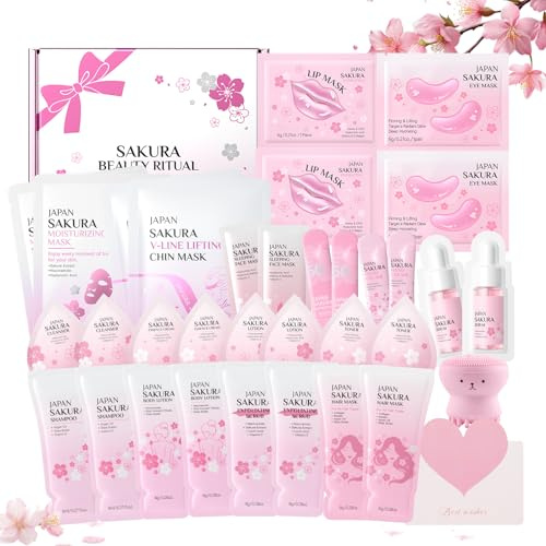 Sakura Set Mascarillas Faciales Mujer Regalo 32 piezas