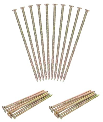 PLAFOPE Clavos para Césped Artificial de Metal en Espiral de 6 Pulgadas, de 651 Gramos para Accesorios de Jardín Exterior y Terraza