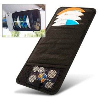 New Car Sun Visor CD/DVD Disc Storage Holder (Holds 12)