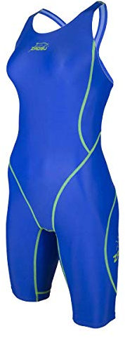 ZAOSU Wettkampf-Schwimmanzug Z-Blue für Mädchen und Damen in blau, Größe:176/36