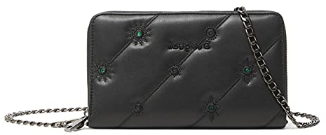 Desigual Womens MONE_OJO DE TIGRE PU MELI Accessory-Travel Wallet, Black, U