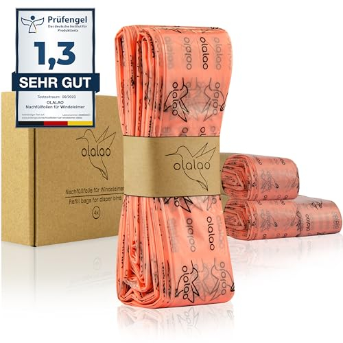 olalao Pack de 4 recambios para cubos de pañales compatibles con cartuchos de recambio Tommee Tippee Twist & Click y otros (4 unidades)