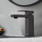 Grifo Mezclador Lavabo DETBOM - Acero Inoxidable 304 | Aireador Extraíble | Válvula Cerámica | Agua Fría/Caliente | Negro | Diseño Moderno y Duradero