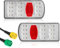 SPARKMOTO LED Rückleuchten Set Für Anhänger - 2 Stück Mit 5 Polig Bajonett Stecker, 12V 24V Universal LKW PKW Beleuchtung, Wasserdicht