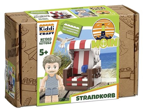 KIDDICRAFT KC1303 Strandkorb - Klemmbausteine Set Moin, maritim
