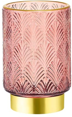 LEICURACE Makeup Brush Holder Organizer,Toothbrush Holders,Desk Pen Pencil Holder,Multifunctional Vintage Glass Brush Cup（A42-4-US）