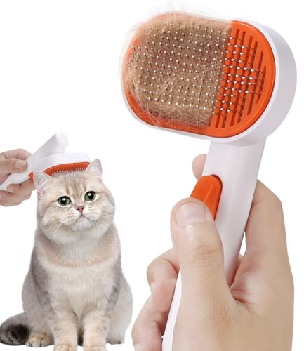 Cexovo Cepillo para Gatos Peine,Cepillos para perros,cepillo Gato para Mascotas Pelo Corto y Largo,Cepillo Perros y Gatos Limpieza con Un Solo