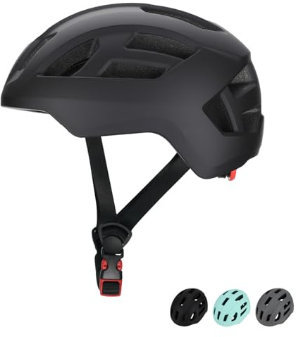 Casco de Bicicleta para niños, Casco Infantil para niñas y niños, Casco de Patinaje para bebé, Ajustable, Casco de Bicicleta para niños pequeños para Scooter, Casco Deportivo (Black Matt, M)