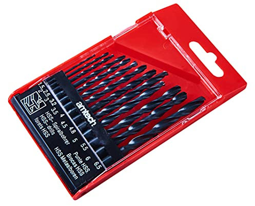 Amtech F1000 13 Piece high speed steel (HSS) drill set - small