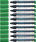 Schneider Maxx 290 Marker (Für Whiteboards und Flipcharts, Strichstärke: 2-3 mm) 10er Packung grün