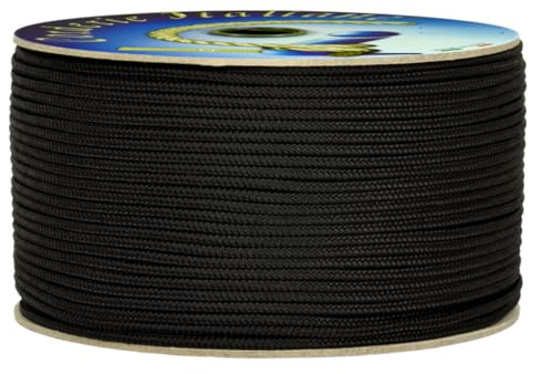 Corderie Italiane 006037019 Cordino Colorato Hobby, Nero, 2 mm, 100 mt