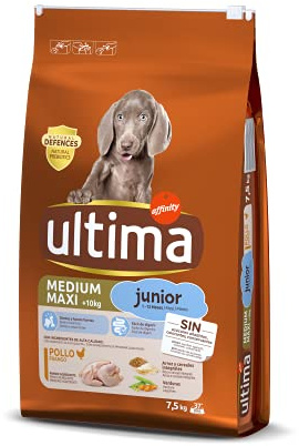 ultima Pienso para Perros Medium-Maxi Junior con Pollo - 7,5 kg