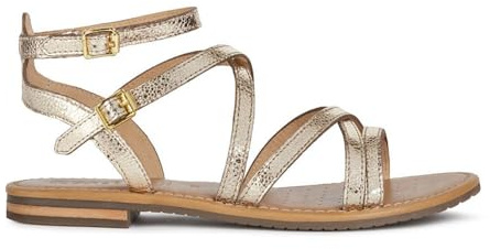 Geox D Sozy S G, Sandalias para Mujer, Oro (Gold), 40 EU